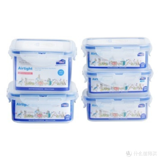 LOCK&LOCK 乐扣乐扣 比得兔系列 保鲜盒五件套HPL855-PRS001*3套