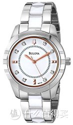 BULOVA 宝路华  98P135 Diamond-Accented Dial  女款时尚镶钻腕表