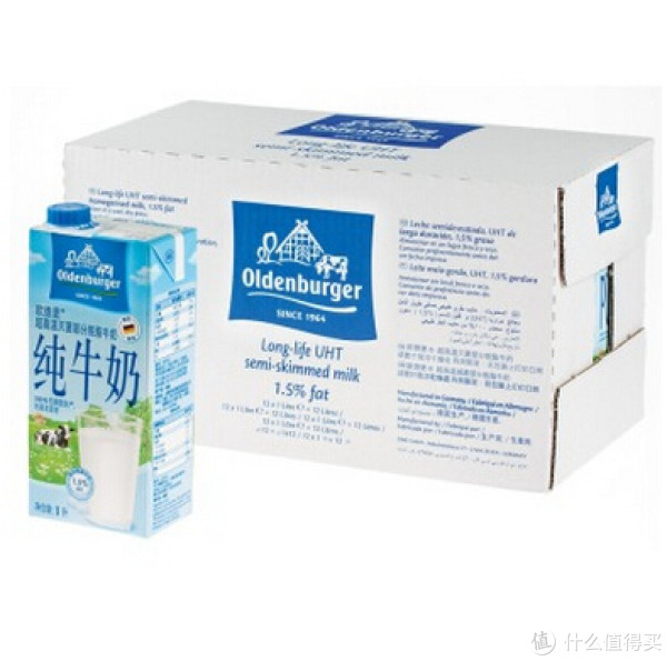 移动端:OLDENBURGER 欧德堡 部分脱脂牛奶1L*12盒+ 德运 全脂牛奶 200ml*24盒
