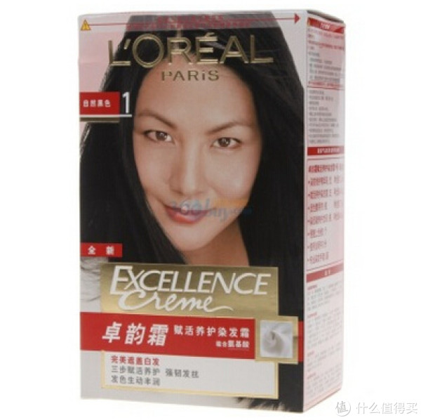 限区域：L'OREAL PARIS 巴黎欧莱雅 卓韵霜护发染发霜＃1（自然黑色）3套