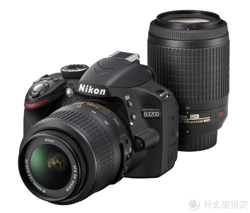 Nikon 尼康 D3200 单反双镜头套机（含18-55、55-200mm VR镜头）
