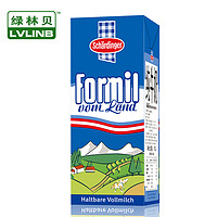 限华东：绿林贝 全脂纯牛奶1L 阿尔卑斯风味