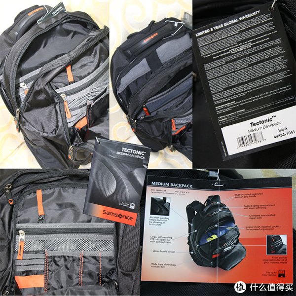 Samsonite 新秀丽 Tectonic系列 中号双肩电脑包
