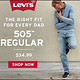 Levi's 李维斯 505 常规牛仔裤 男款