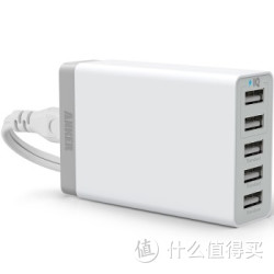 移动端，0点开始：Anker 25W 5口USB充电器