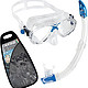 Cressi 科越思 男式 MAREA VIP潜水套装组合 多用途潜水面镜+呼吸管 源自意大利 DM1000052 透明 / 蓝色