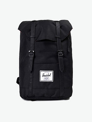 Herschel Supply RETREAT 纯色皮扣 双肩包 正品