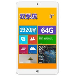 Jumper 中柏 EZpad mini2双系统旗舰版8英寸平板电脑（四核/64G+2G/1920*1200/win8.1+安卓双系统）