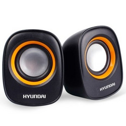 HYUNDAI 现代 HY-66T 电脑USB音箱 2.0声道 黑色