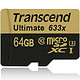 Transcend 创见 64GB UHS-I U3 633X TF（Micro SD）超高速存储卡（读取95Mb/s 写入85Mb/s）（MLC颗粒）
