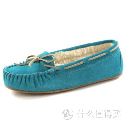 38/39码：Minnetonka 迷你唐卡 女款加绒平底鞋*2双