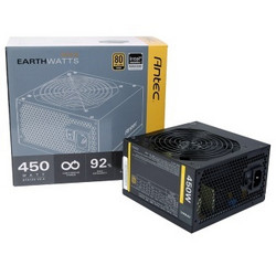 安钛克（Antec）额定450W EAG450 电源（12CM风扇/ 80PLUS金牌/支持背线/主动式PFC）