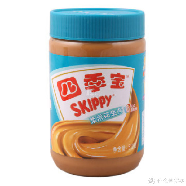 广东福利:SKIPPY 四季宝 柔滑花生酱 510g*2瓶