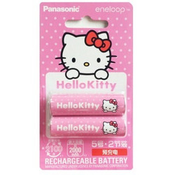 Panasonic 松下 eneloop 爱乐普 BK-3MCCB/2KC Hello Kitty限量版 5号 充电电池 镍氢充电电池  1900mAh*2节