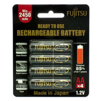 FUJITSU 富士通 HR-3UTHBEX(4B) 5号 充电电池 2550mAh *4节