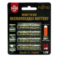 FUJITSU 富士通 HR-3UTHBEX(4B) 5号 充电电池 2550mAh *4节