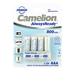 Camelion 飞狮 AlwaysReady 低自放5 / 7号充电电池4节装
