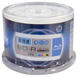 RITEK 铼德 BD-R 10速 25G 蓝光 刻录盘 桶装50片