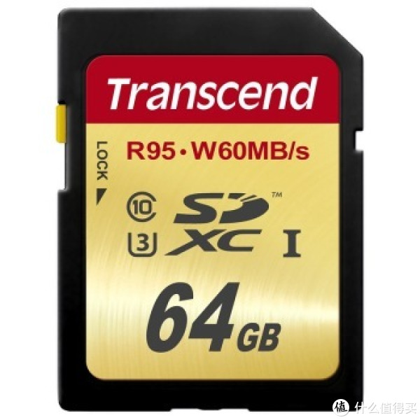 Transcend 创见 64GB SDXC UHS-I U3 存储卡(读90/写60)