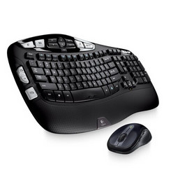 Logitech 罗技 Wave Mk550 无线人体工学键鼠套装