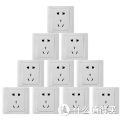 SIMON 西蒙 55系列 五孔插座 N51084 十只装（白色）*2套