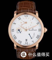 高端秀：BLANCPAIN 宝珀 Villeret系列 6661-3631-55B 男款18K金自动机械腕表