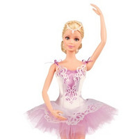 新低价：Barbie 芭比 Collector CGK90 芭蕾心愿 娃娃玩具