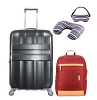 移动端：Samsonite 新秀丽 学讯 20寸红色拉杆箱+蓝色背包+舒适旅行枕