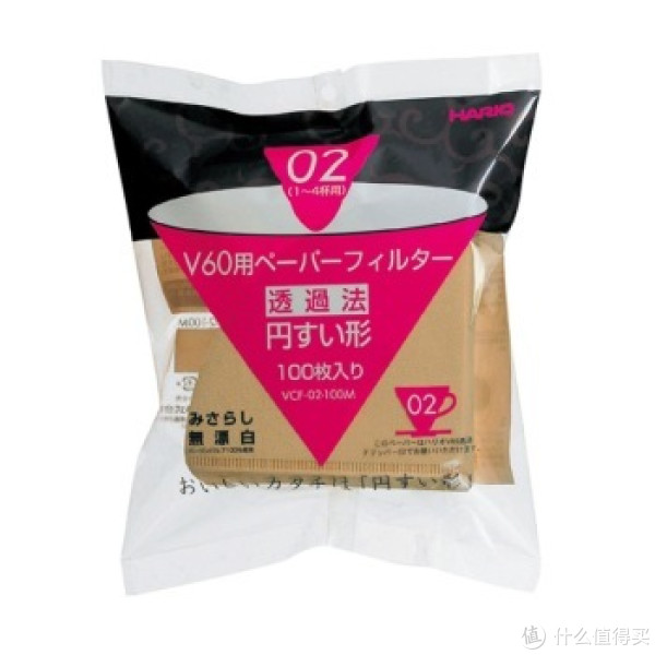 HARIO V60系列 VCF-02-100M 原木色咖啡滤纸  02号