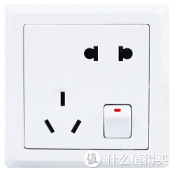 ABB AE225 德逸五孔带开关插座 10只装(白色)