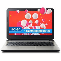 Haier 海尔 S410 14英寸超薄笔记本电脑（Intel四核 4G 500G WIFI 720P摄像头）