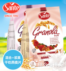 sante  浆果多 水果干干吃及沖饮营养谷物代餐  燕麦片 700g