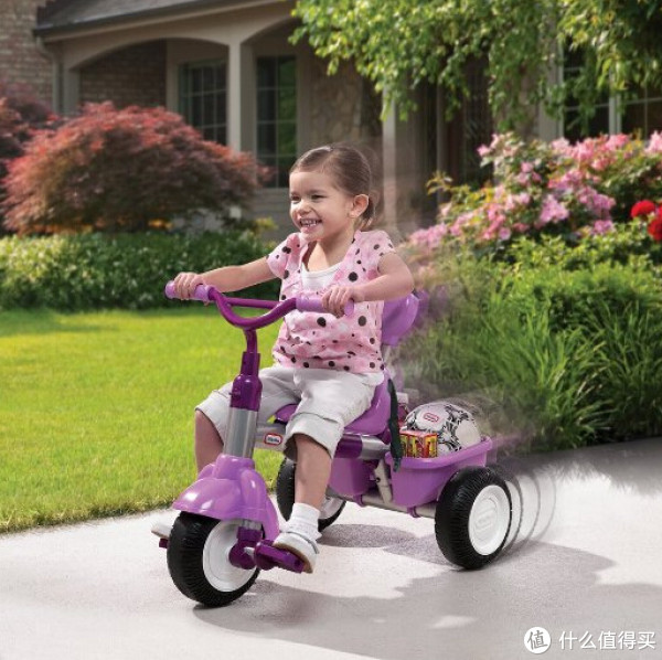little tikes 小泰克 3合1推行三轮车 紫色 + 钥匙链