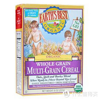 EARTH'S BEST 世界最好 有机混合谷物米粉3段 227g盒装