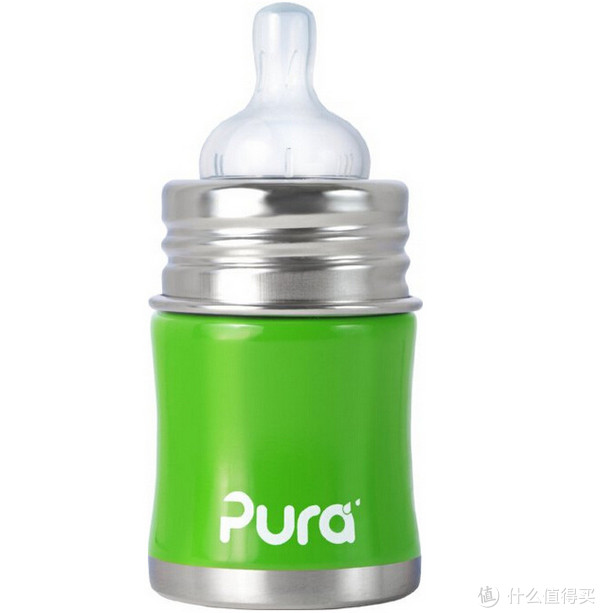 Pura Kiki PK05N2G 婴儿奶瓶 翠绿色  5安士/140ml*2个