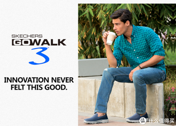 SKECHERS 斯凯奇 Go Walk 3 男款健步鞋