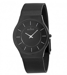 SKAGEN Slimline Mesh Titanium 233LTMB 男款钛合金时装腕表