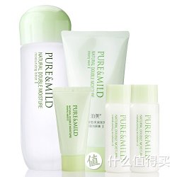 PURE & MILD 泊美 植物倍水润系列 护肤套装（保湿洁面膏Ⅱ(滋润型)120g+化妆水II(滋润型)150ml+洁面膏II大样+保湿乳液II大样*2）*2套