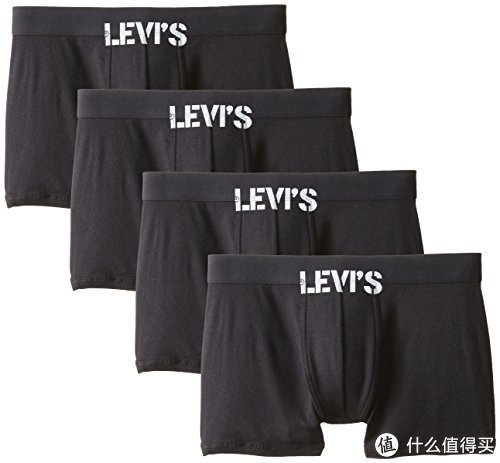 凑单品：Levi’s 李维斯100系列  纯棉平角内裤 4条装