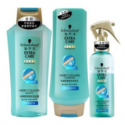 Schwarzkopf 施华蔻 水凝胶原修护尊享套装（400ml洗+400ml润+150ml水 赠50ml*5臻选体验装）