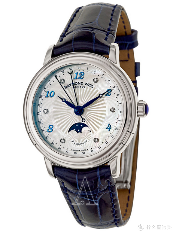 RAYMOND WEIL 蕾蒙威 Maestro 经典大师系列 2739-L3-05985 女士月相自动机械腕表
