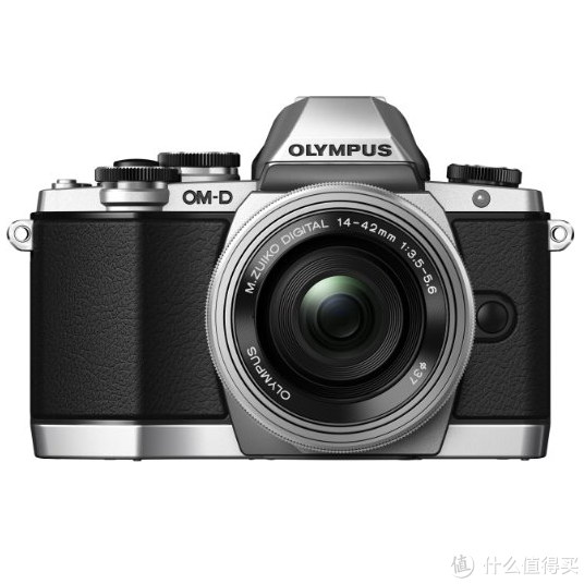 OLYMPUS 奥林巴斯 OM-D E-M10 M4/3 可换镜头数码相机 银色/黑色 （带14-42EZ电动饼干）