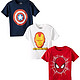 Marvel服装 Little Boys' Logo Tee 3 Pack