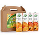 普瑞达（PRIMA）果汁礼盒 2瓶橙汁和2瓶桃汁混合装 1L*4瓶 装箱装