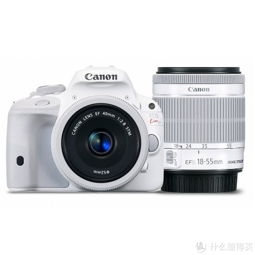 Canon 佳能EOS Kiss X7（100D）白色版18-55mm STM/40mm STM 双镜头套装