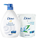 DOVE 多芬 深层营润滋养美肤沐浴乳（1000ml+沁凉水润沐浴乳400ml）*2