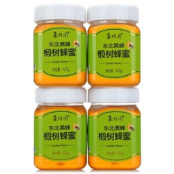 限北京等地：哙哙推荐 森蜂园 东北特产黑蜂椴树蜂蜜1680g(420g*4瓶)