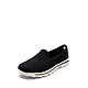 斯凯奇Skechers 专柜同款 2015春夏 男 GO WALK 2系列 时尚透气帆布一脚蹬休闲鞋 黑色 53591