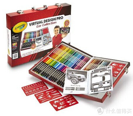 Prime会员专享：Crayola 绘儿乐 Virtual Design Pro-Cars 数码咔咔 极速小子 水彩笔铅笔绘画套装