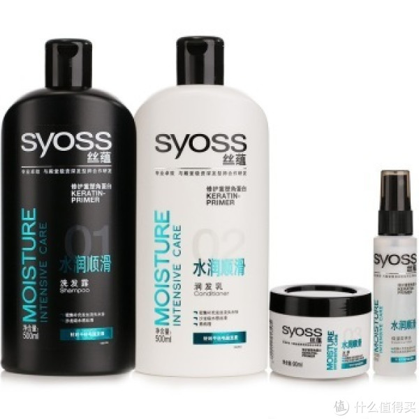 移动端:syoss 丝蕴 水润洗护4周年套装(洗发露500ml+润发乳500ml+发膜90ml+营养水45ml)